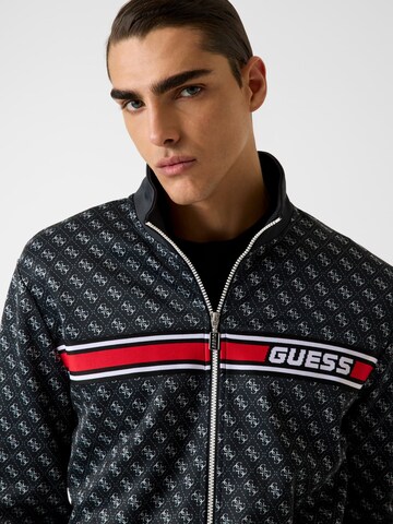 Giacca di felpa sportiva di GUESS in nero