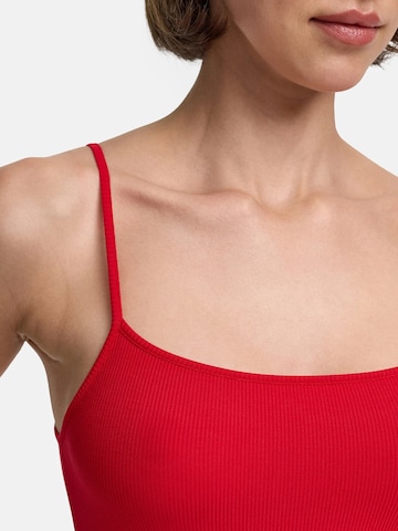 cfab (formerly creamy fabrics) Kleid 'Ribbed Cami Maxikleid'‌‌‌ in Rot