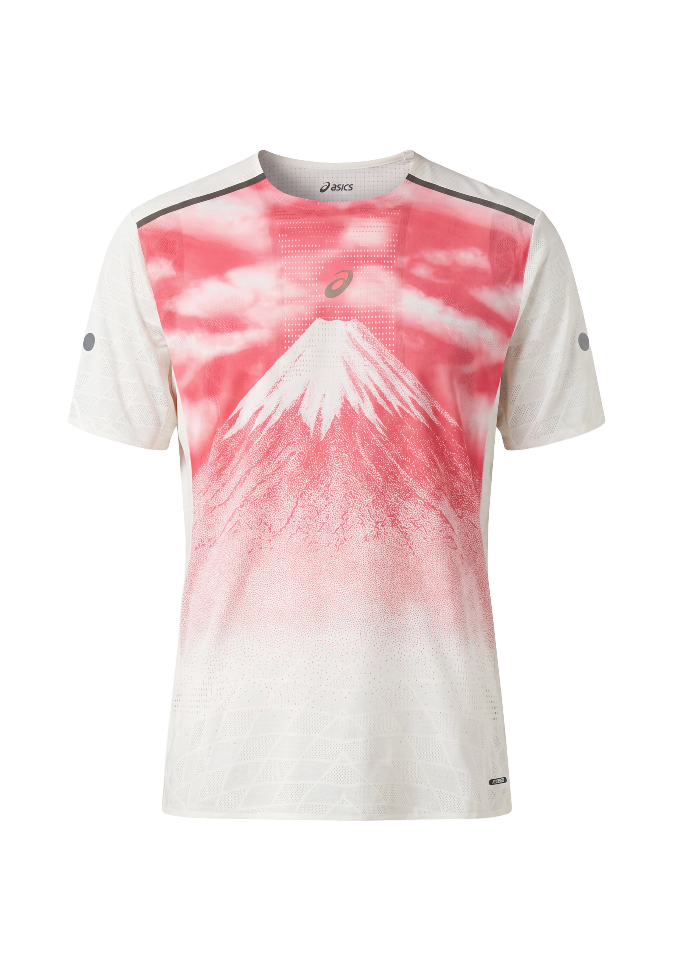 ASICS Performance shirt 'FUJITRAIL ELITE' in S in Dark grey / Raspberry / Pearl white, Item view