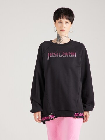 Sweat-shirt Just Cavalli en noir : devant