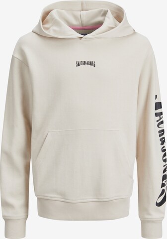 Jack & Jones Junior Sweatshirt 'JOROLI' in Beige: voorkant