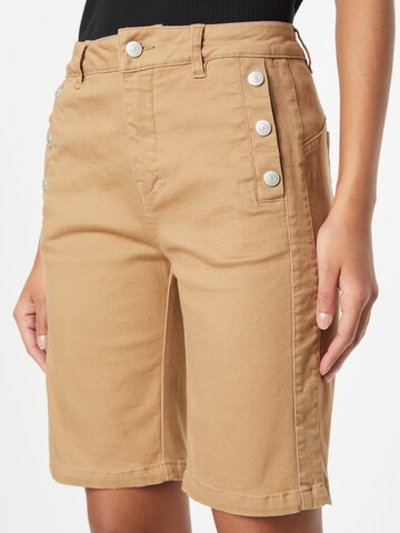 Fransa Regular Pants 'LOMAX 5' in Beige