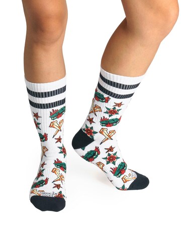 American Socks Socks 'Coffin' in White