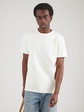 SELECTED T-Shirt 'SLHLEANDER' in Beige: Vorderseite