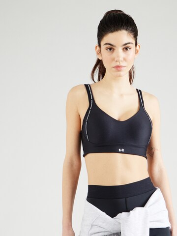 UNDER ARMOURBustier Sportski grudnjak 'Infinity' - crna boja: prednji dio