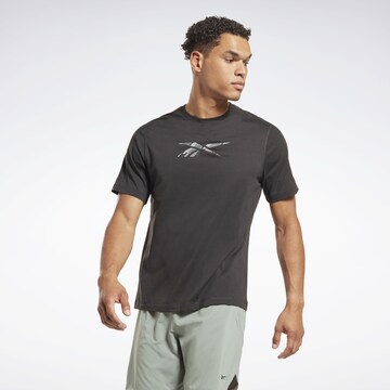 Reebok Functioneel shirt in Zwart: voorkant