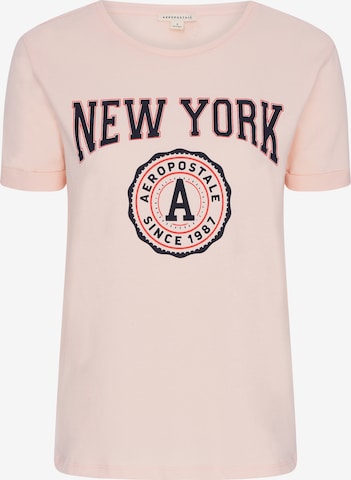 T-shirt 'New York' AÉROPOSTALE en rose : devant