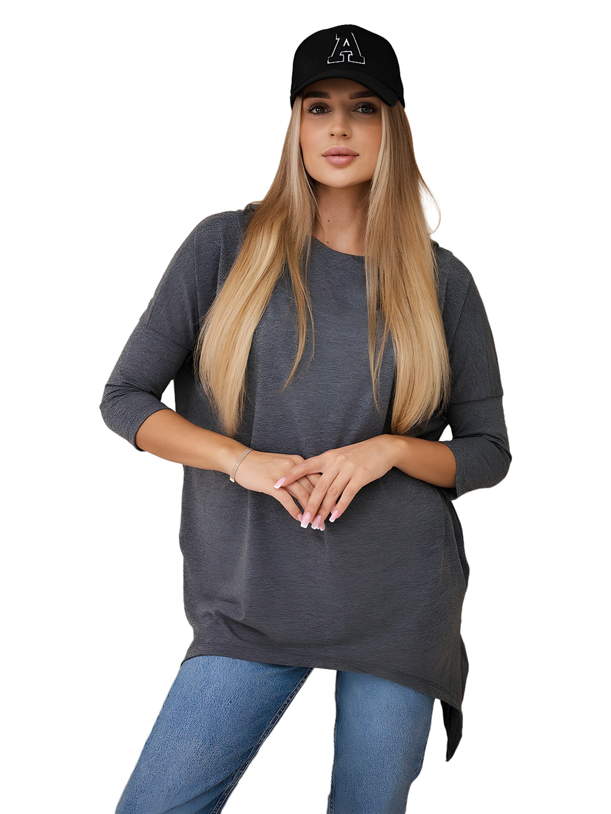 Lumera Bluzka sportowa w kolorze szary: przód