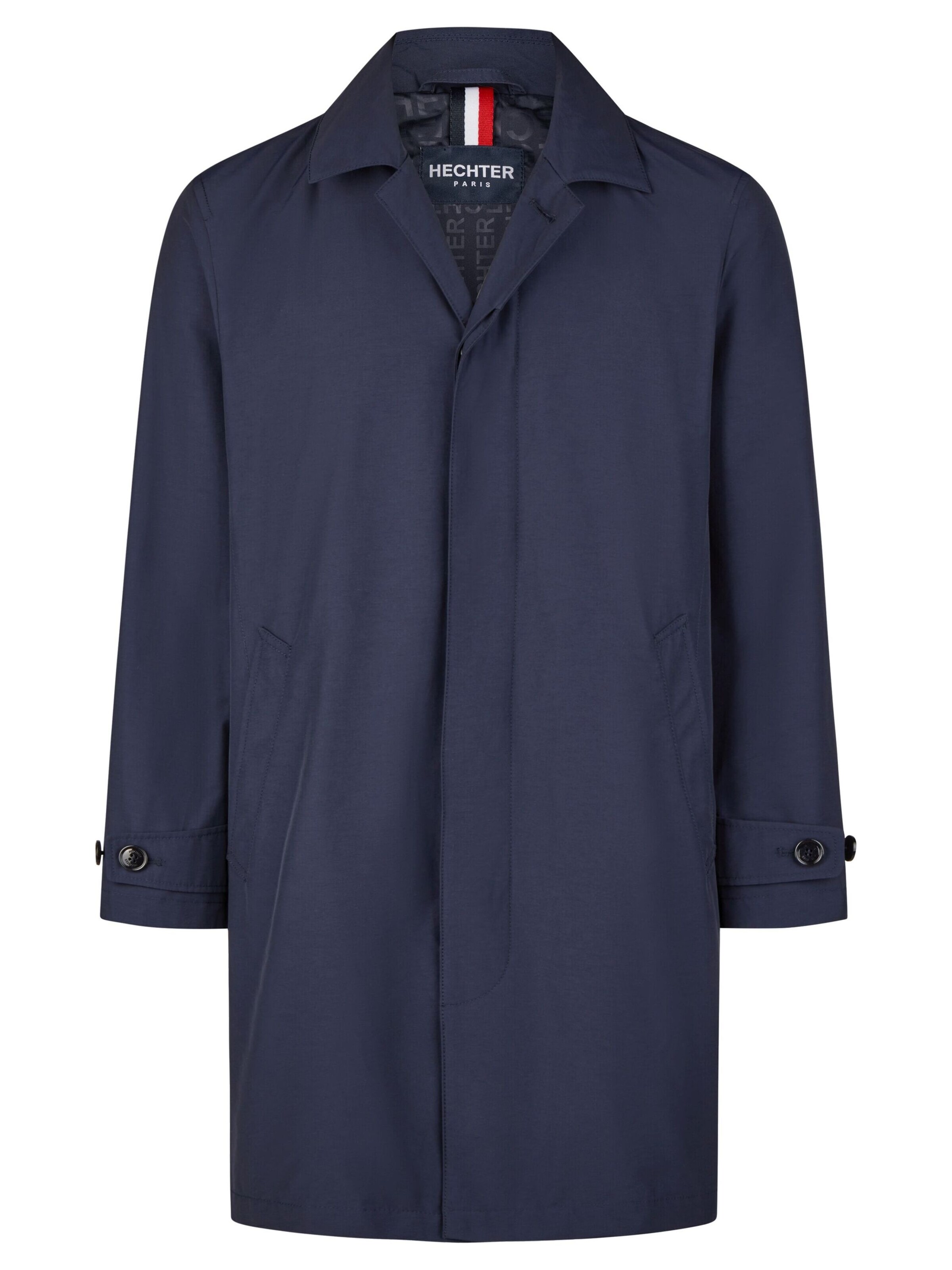 HECHTER PARIS Between-seasons coat in Blue: front