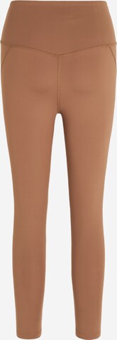 Girlfriend Collective Skinny Workout Pants in Brown