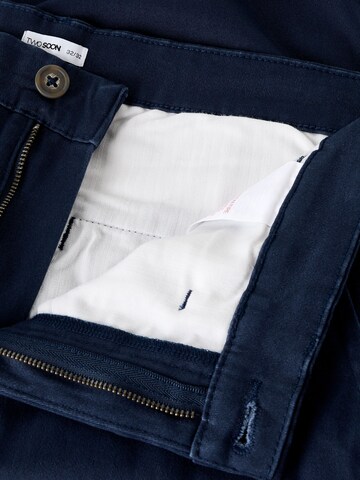 Coupe slim Pantalon chino TWO SOON en bleu