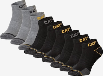 CATERPILLAR Enkelsokken 'CAT Enkelsokken Heren Work Sneakers 9-paar Korte Werksokken' in Grijs: voorkant