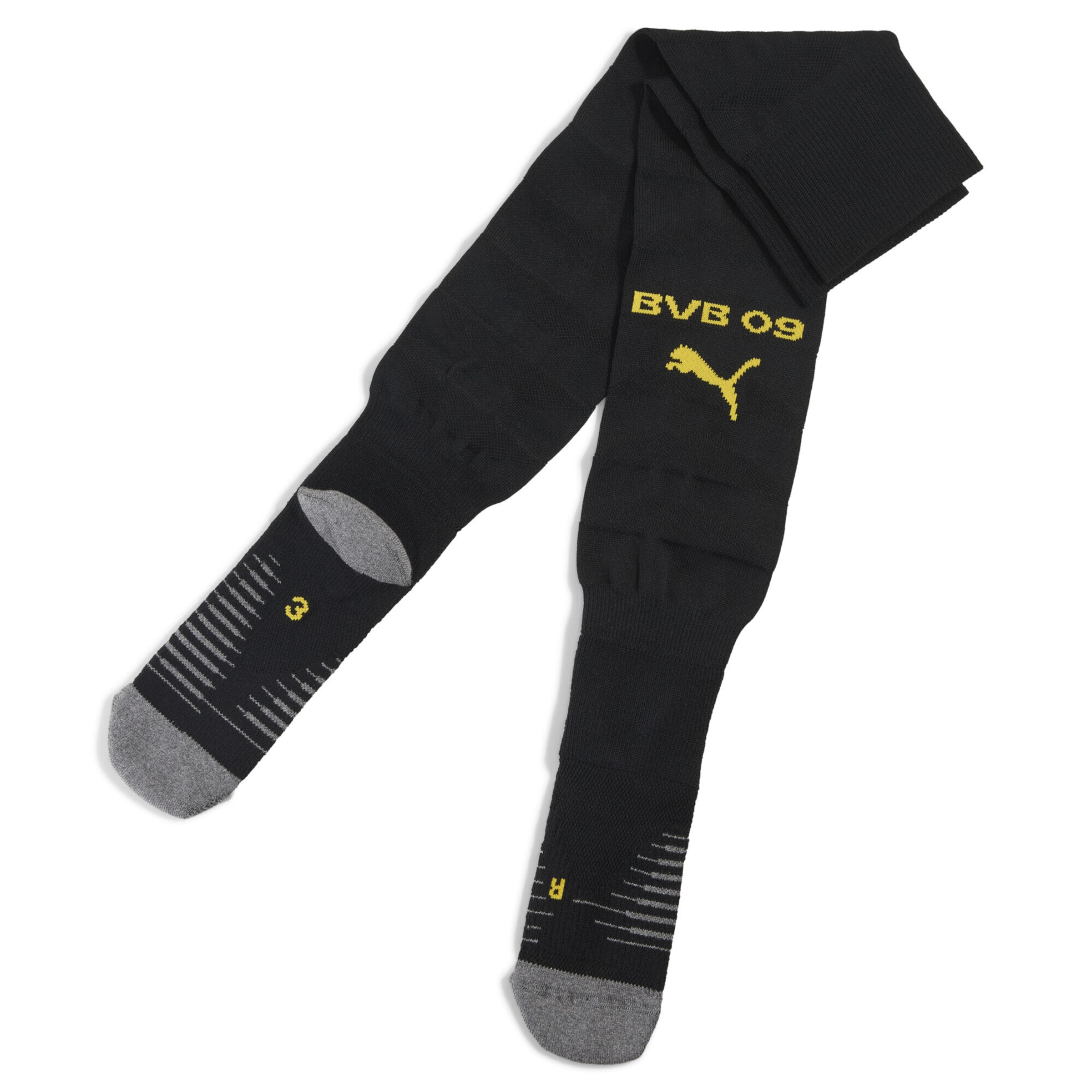 PUMA Sportsocken 'Borussia Dortmund 25/26' in Schwarz: Vorderseite