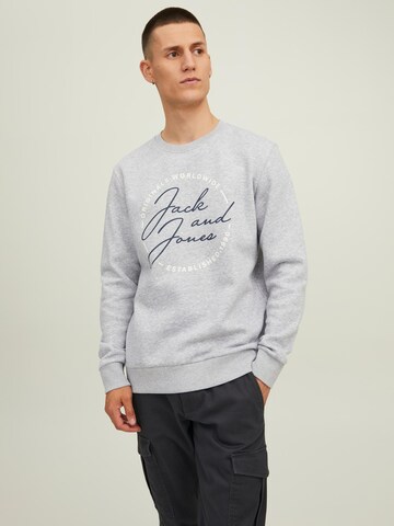 JACK & JONES Sweatshirt 'JERRY' in Grau: predná strana