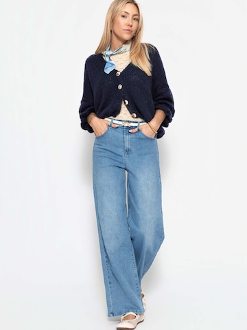 SASSYCLASSY Oversizestrickjacke‌‌‌‌‌‌‌ in Blau