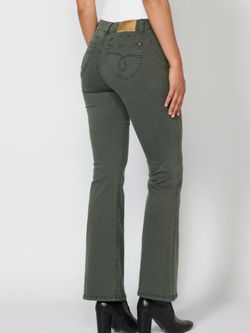 KOROSHI Boot cut Jeans in Green