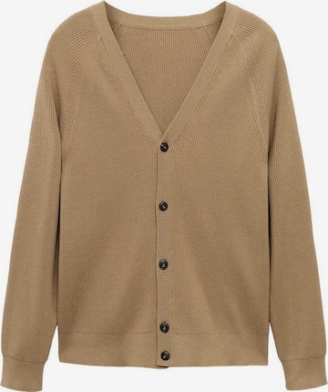 MANGO MAN Strickjacke 'Hodei' in Beige: Vorderseite