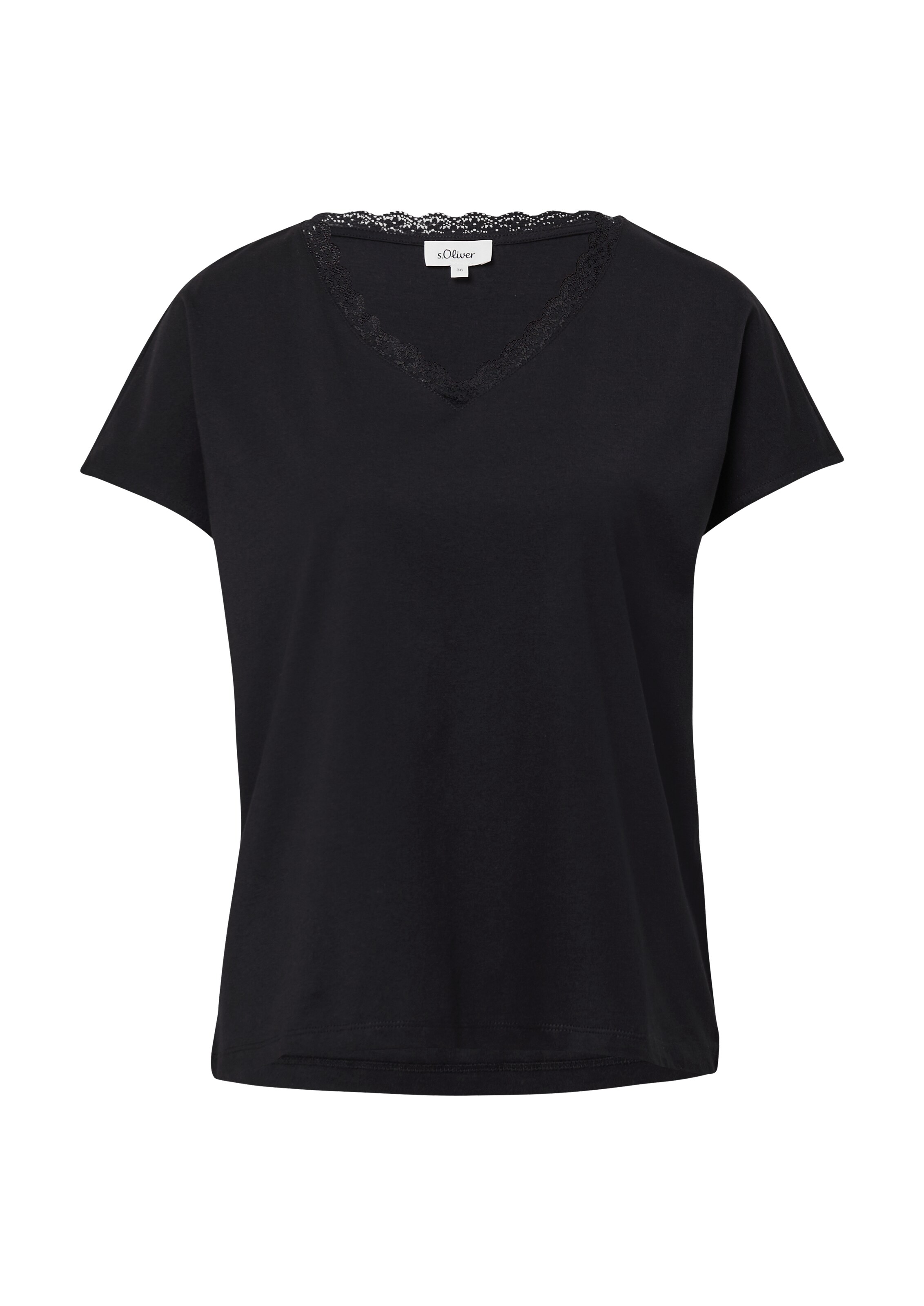 T-shirt s.Oliver en noir : devant