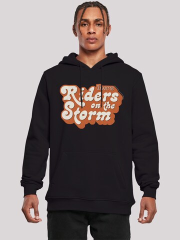 F4NT4STIC Sweatshirt 'The Doors Music Band Riders on the Storm' in Zwart: voorkant