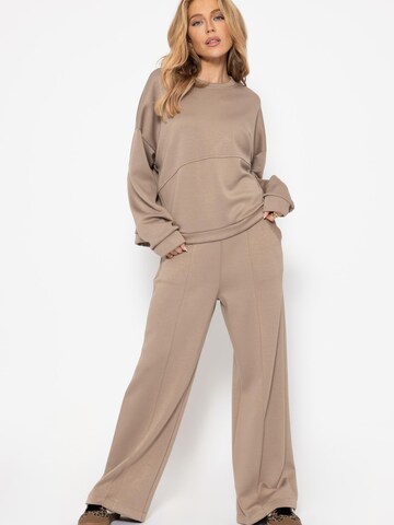 SASSYCLASSY Sweatshirt in Grey: front