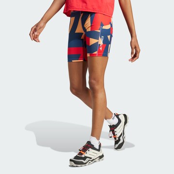 Skinny Pantalon outdoor ADIDAS TERREX en bleu : devant