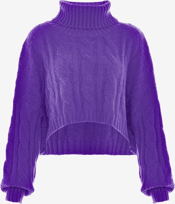 Pull-over MYMO en violet : devant