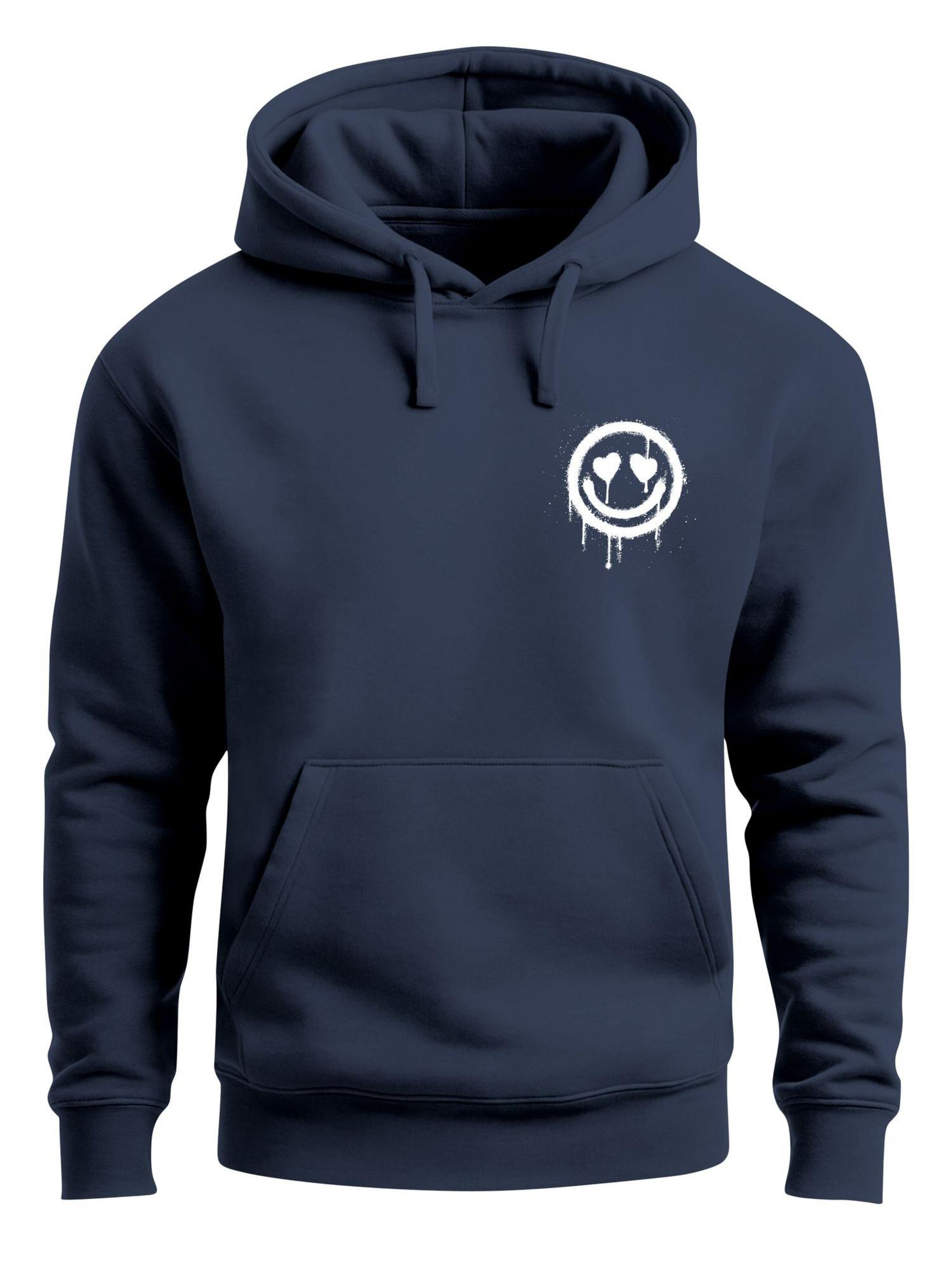 Neverless Sweatshirt 'Smile' in Blue: front