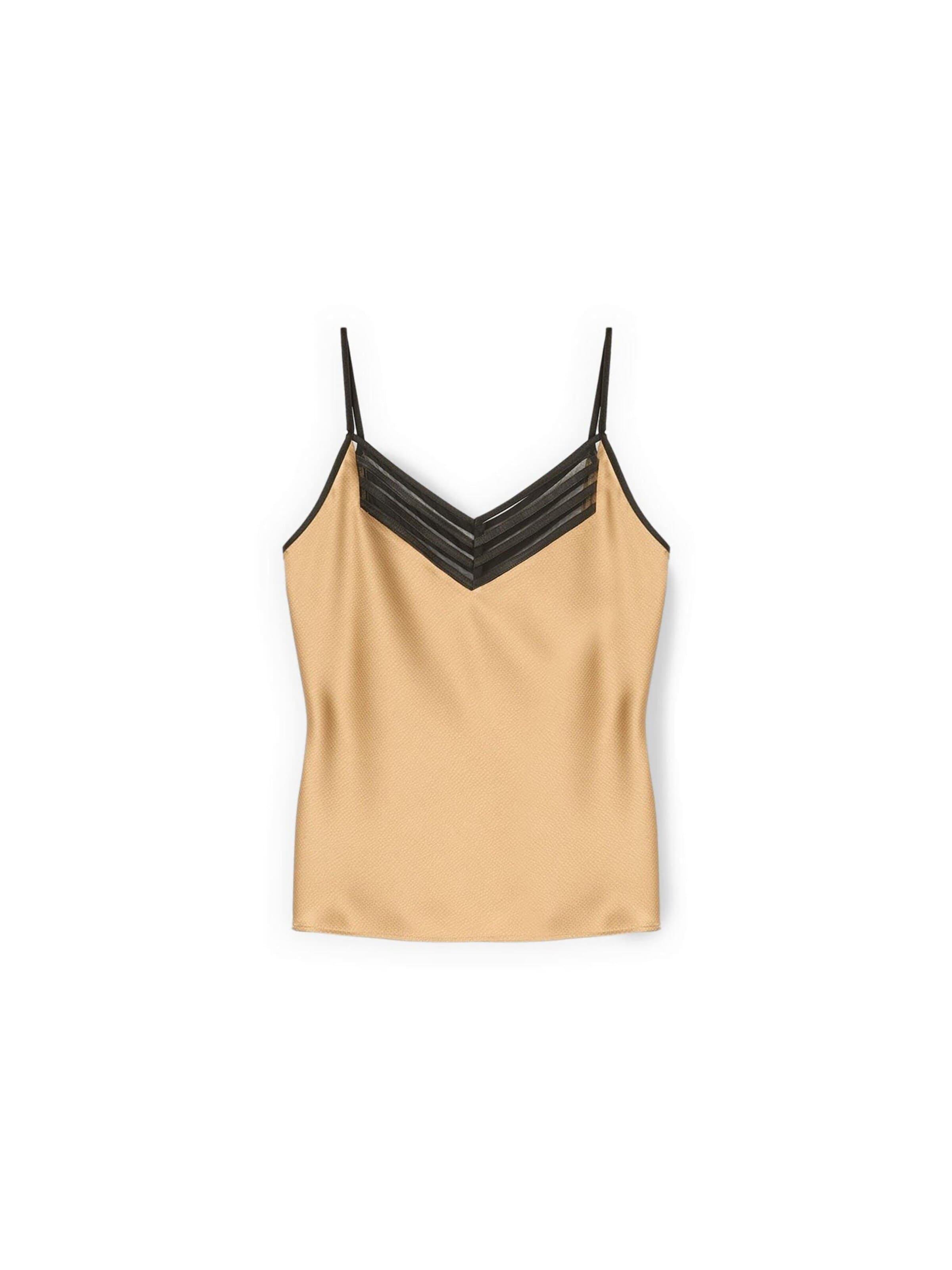 MOTIVI - Top en beige: frente