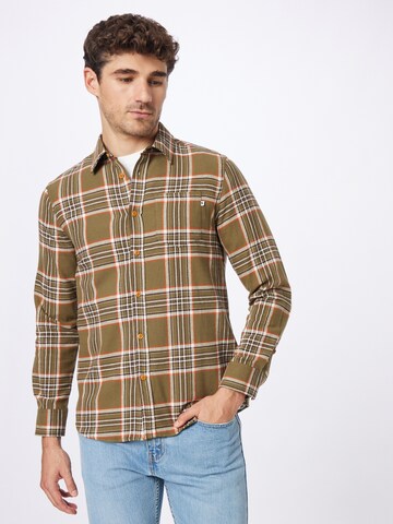 Wemoto - Regular Fit Camisa 'Ian' em verde: frente