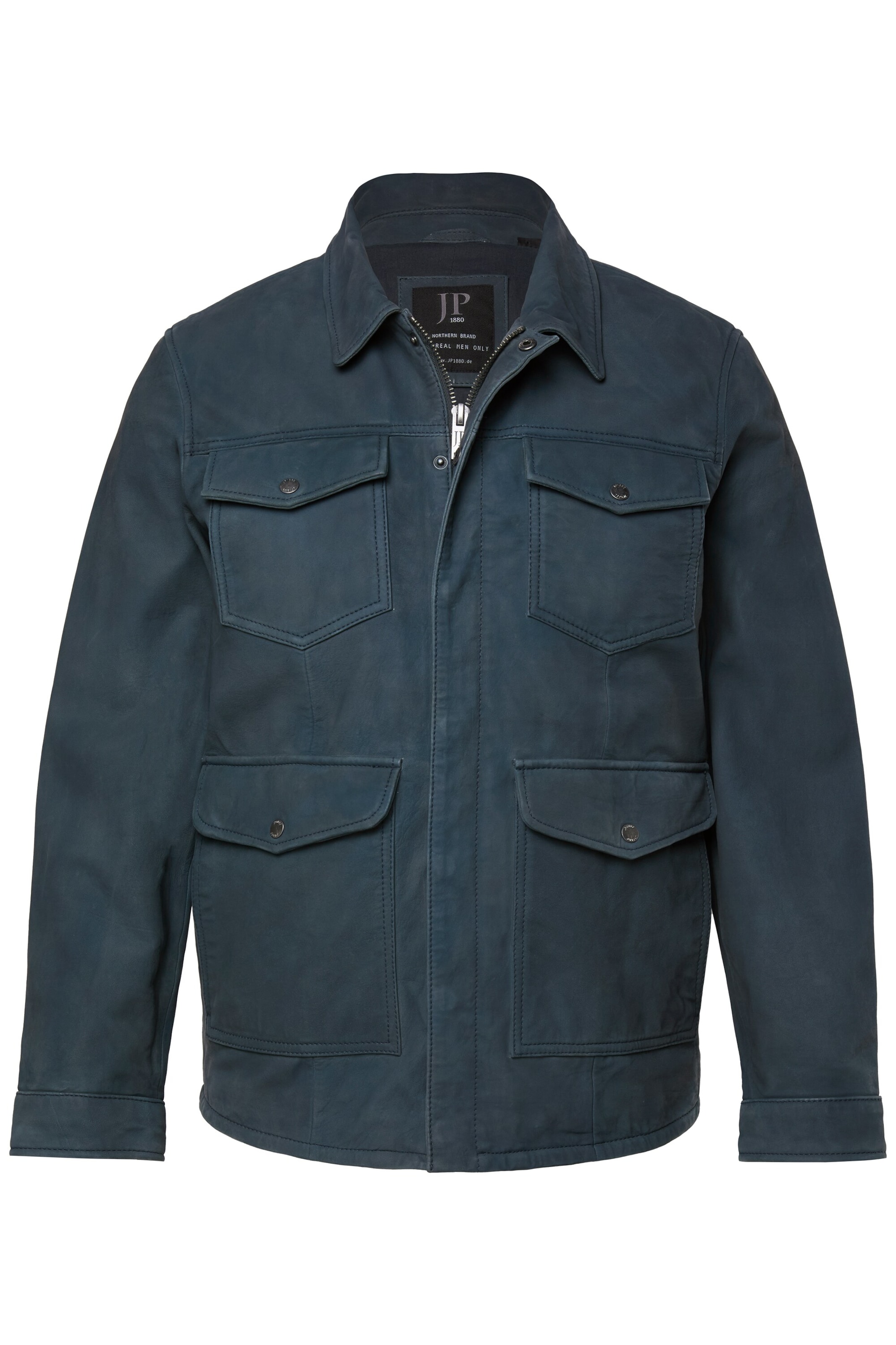 JP1880 Between-season jacket in Blue: front
