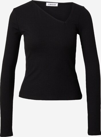 EDITED Shirt 'Rufina' in Black: front