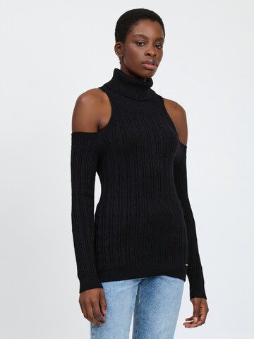 Influencer Sweater in Black: front
