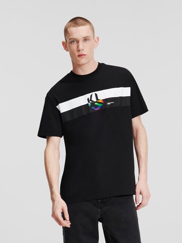KARL LAGERFELD JEANS Bluser & t-shirts i sort: forside