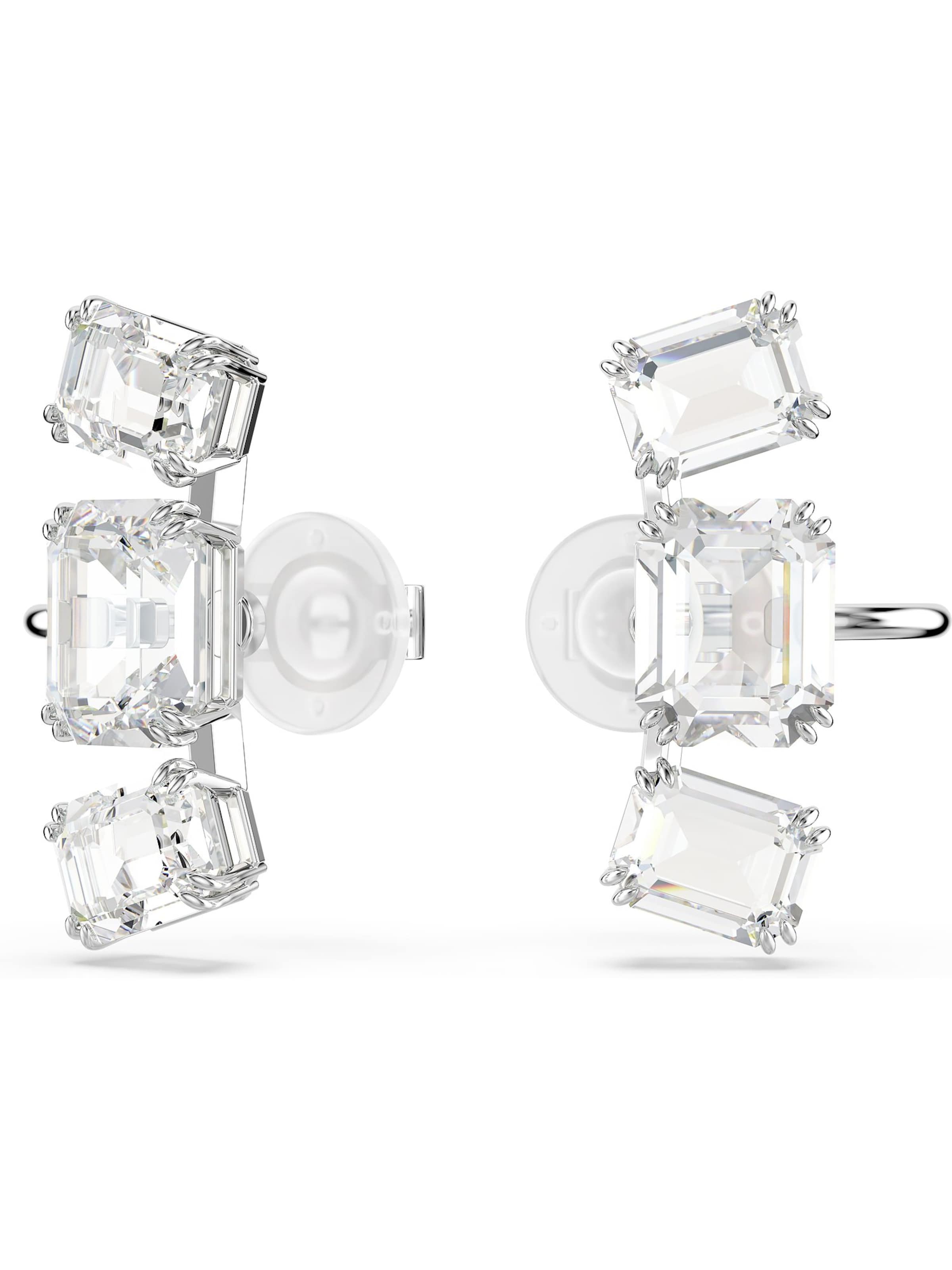 Swarovski Ohrringe in Silber: Vorderseite