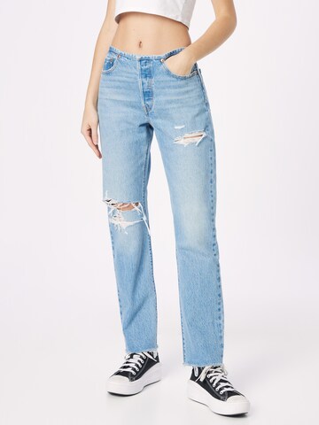 LEVI'S ® regular Jeans '501 Jeans Mini Waist' i blå: forside