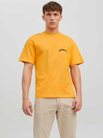 JACK & JONES Тениска 'BRINK' в оранжево: отпред