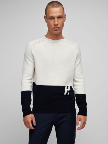 HECHTER PARIS Sweater in White: front