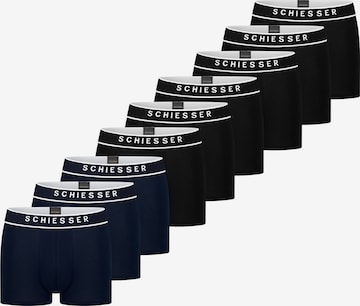 SCHIESSER Boxershorts '95/5 Organic Cotton' in Zwart: voorkant