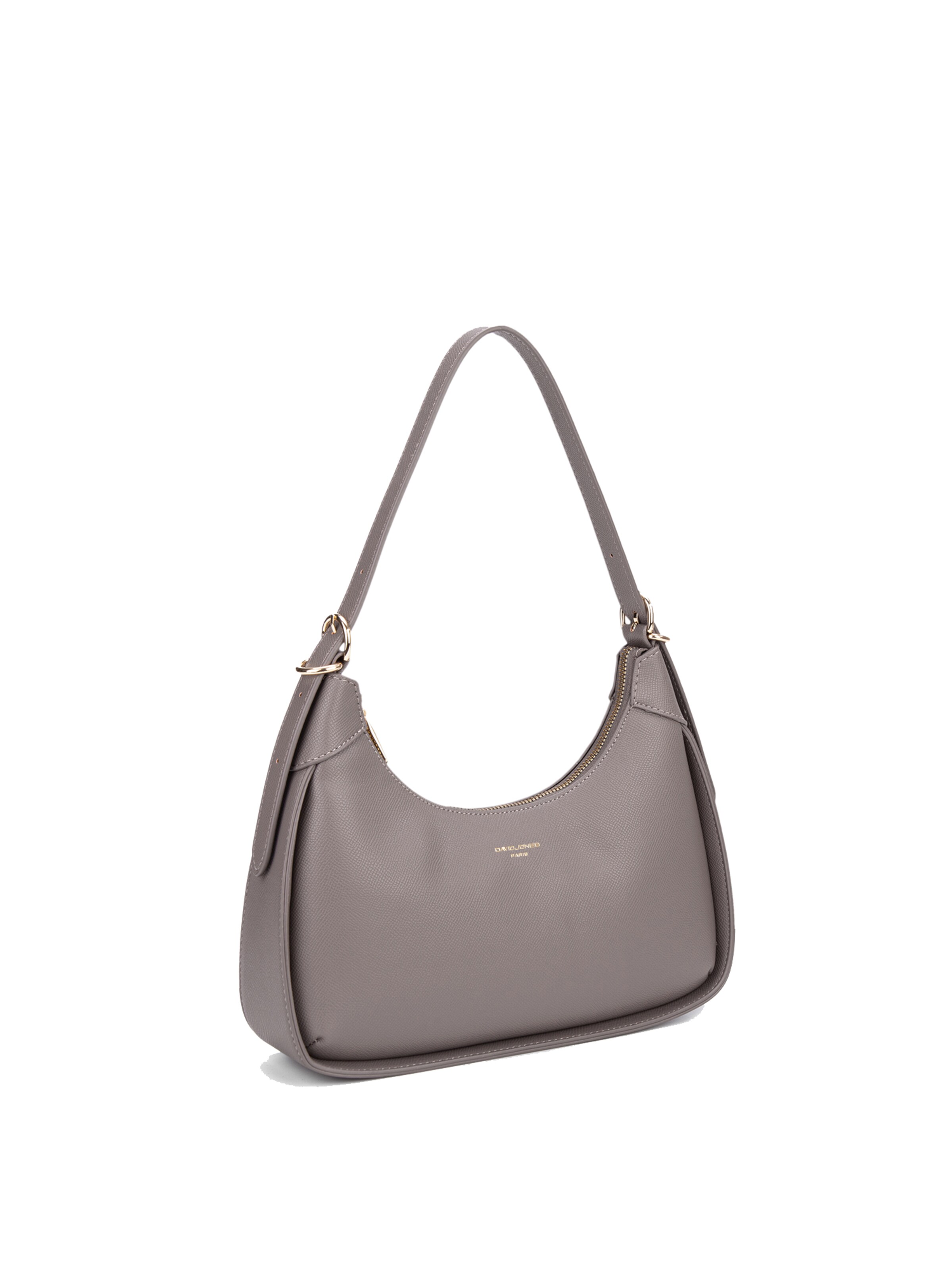 Borsa a spalla 'Borsa a spalla donna pelle vegana PU - Lisandra Elite nera' di David Jones in grigio: frontale