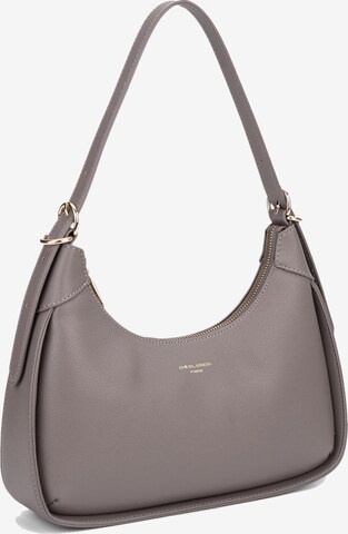 Borsa a spalla 'Borsa a spalla donna pelle vegana PU - Lisandra Elite nera' di David Jones in grigio: frontale