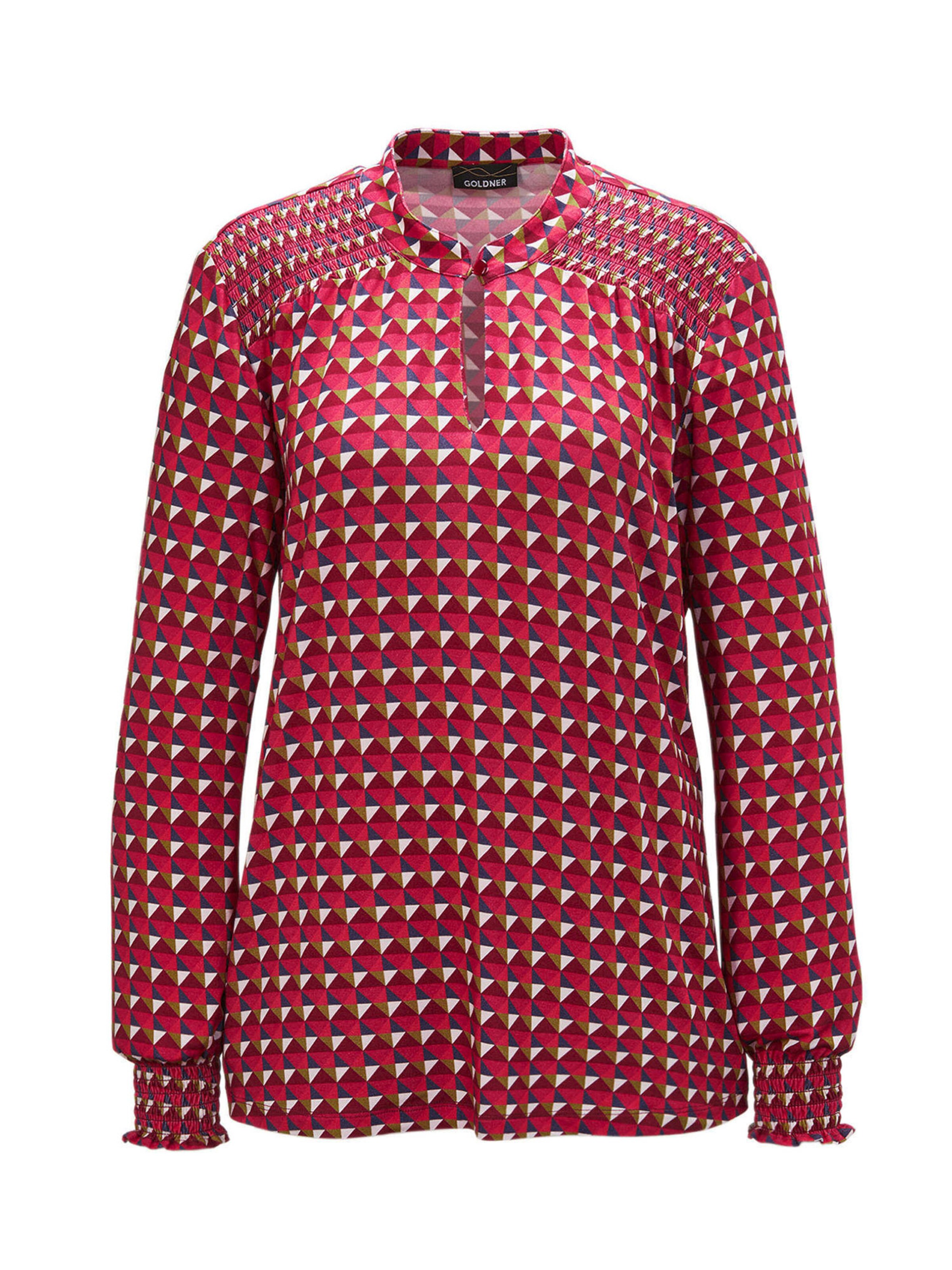 Goldner Bluse in Pink: Vorderseite