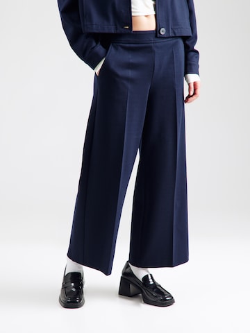 Wide leg Pantaloni cu dungă de la MORE & MORE pe albastru: față