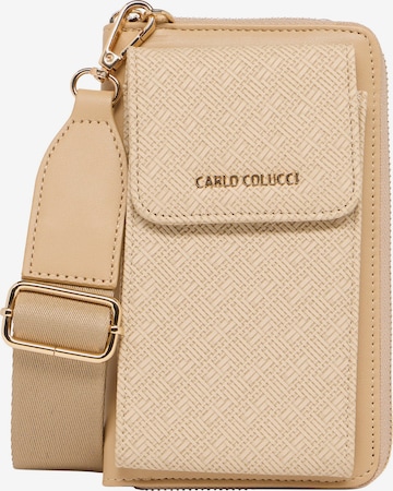 Carlo Colucci Smartphone Case 'di Gesaro' in Beige: front