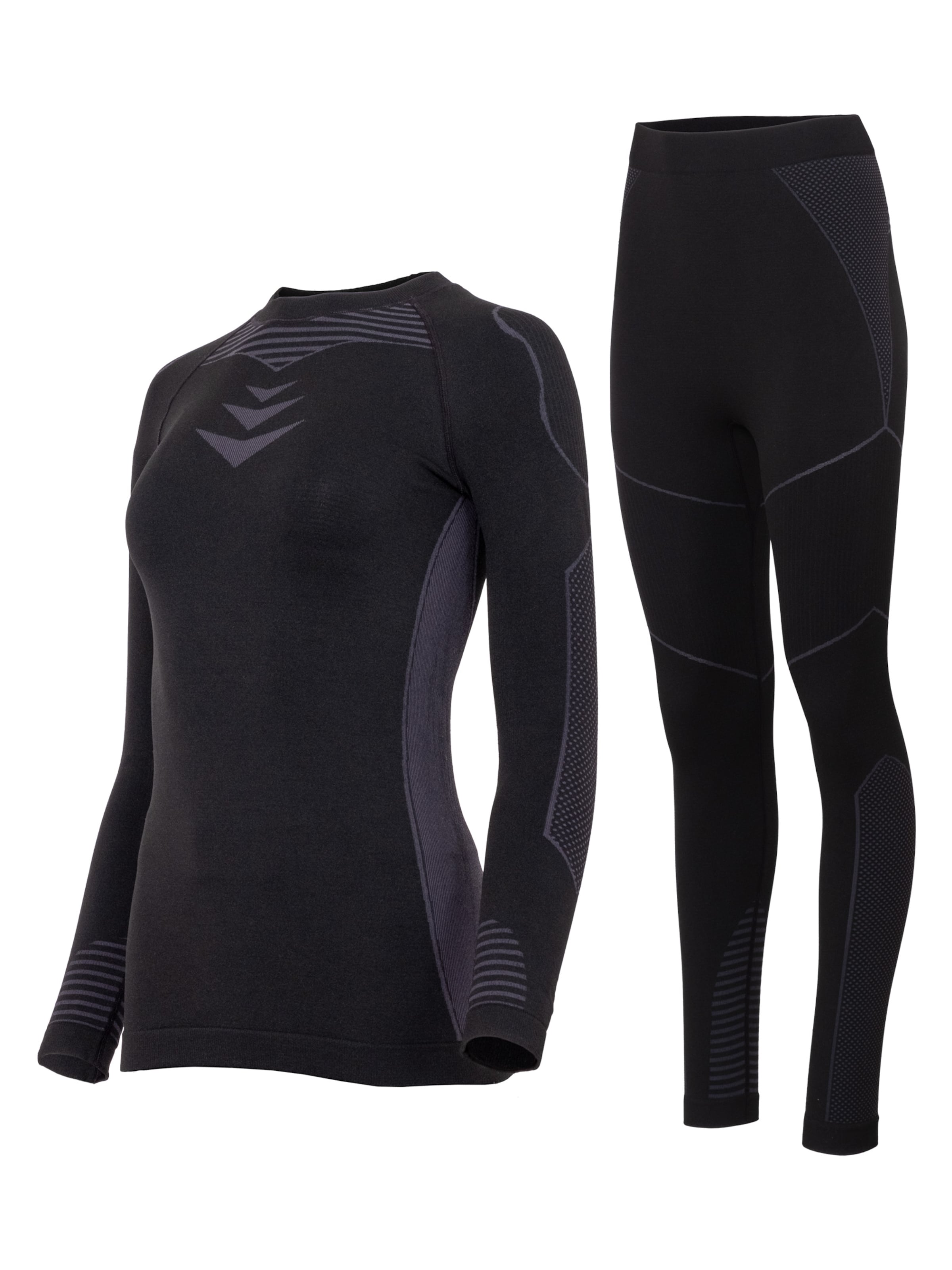 Maglia funzionale 'Lindsey' di Occulto in nero: frontale