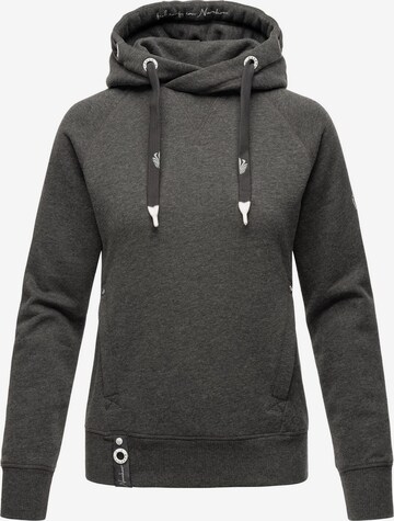 NAVAHOO Sweatshirt 'Liebesmäuschen' in Grey: front