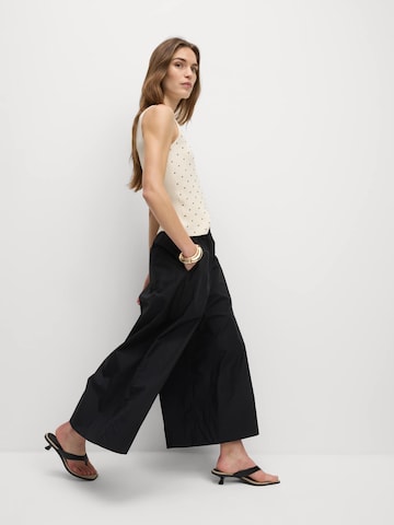 Wide Leg Pantalon Marks & Spencer en noir