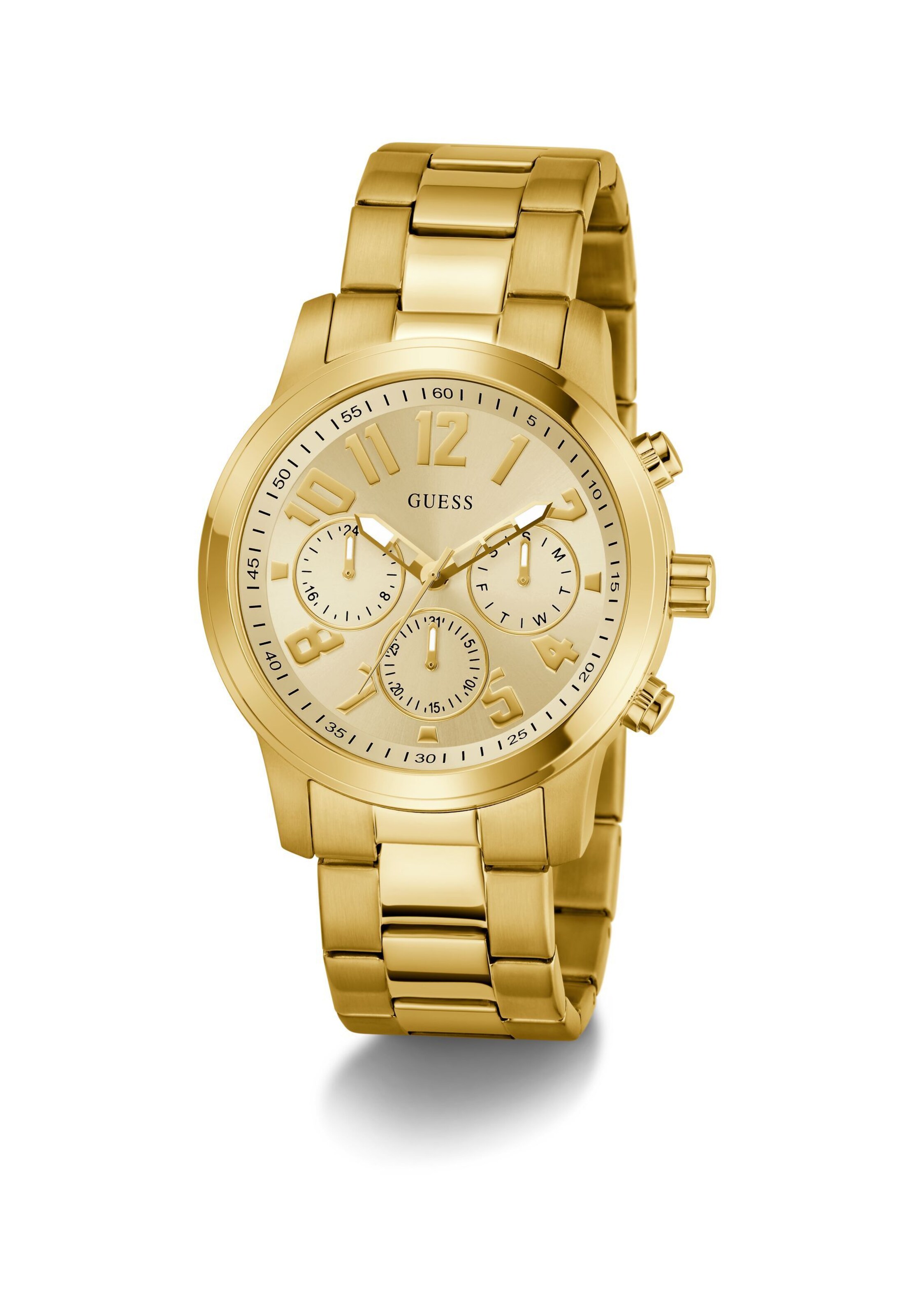 GUESS Analogt ur 'PARKER' i guld