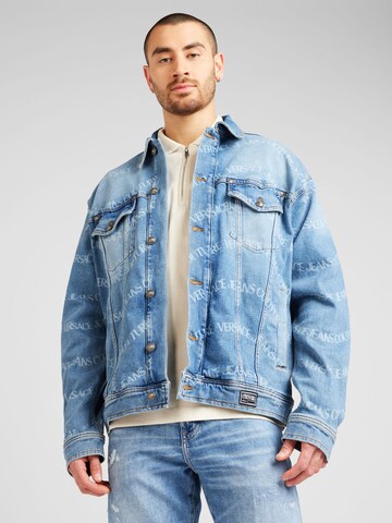 Veste mi-saison '76UP400' Versace Jeans Couture en bleu : devant