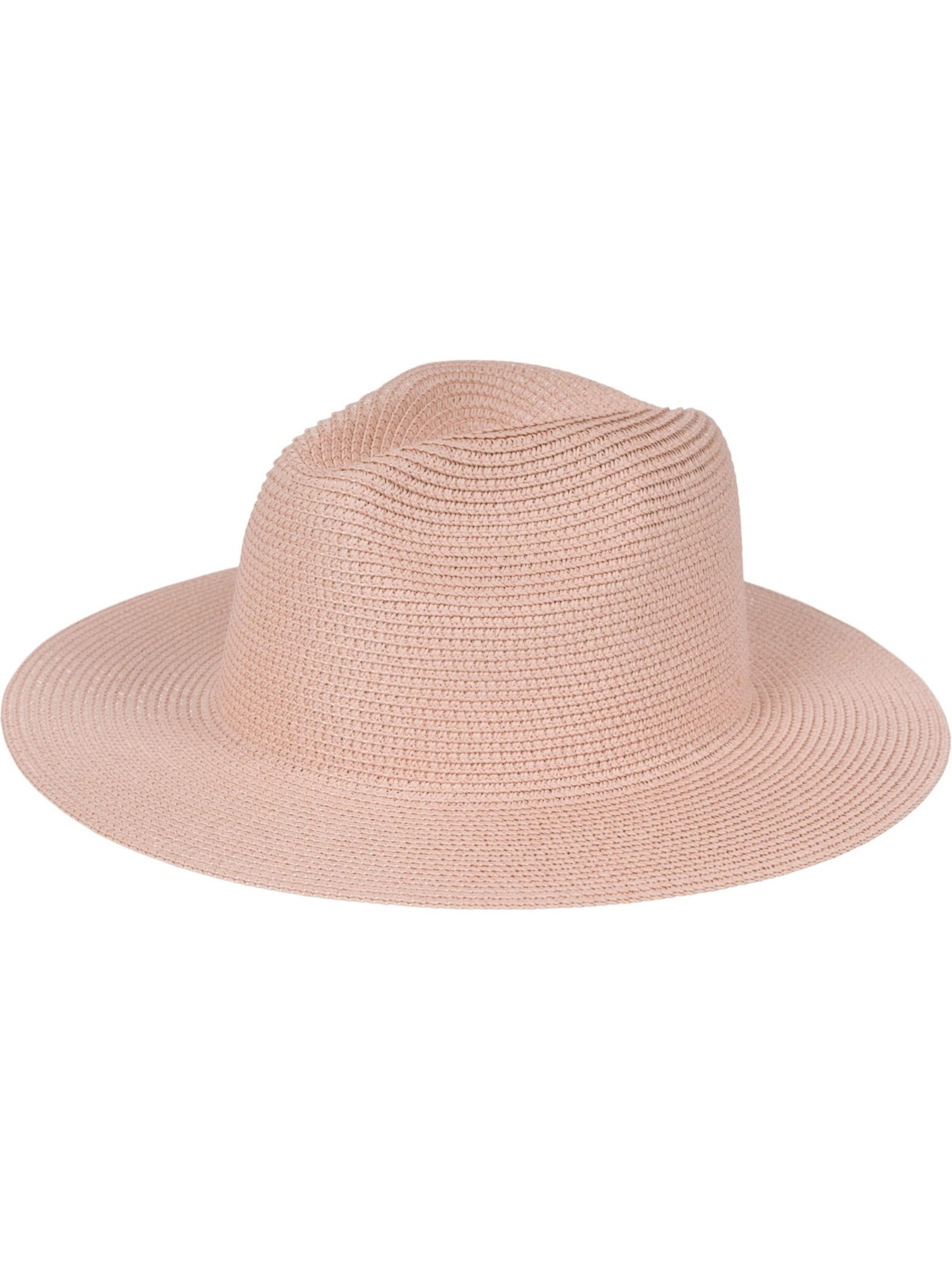 styleBREAKER Hat 'Panama Strohhut - Knautschhut' in Pink