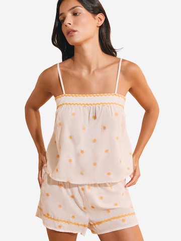 Camicia da notte 'Marilla' di ETAM in beige